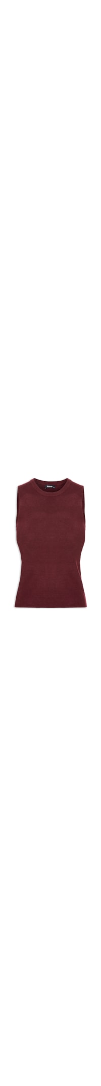Regata Feminina Tricot Básica - Vermelho