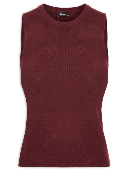 Regata Feminina Tricot Básica – Vermelho