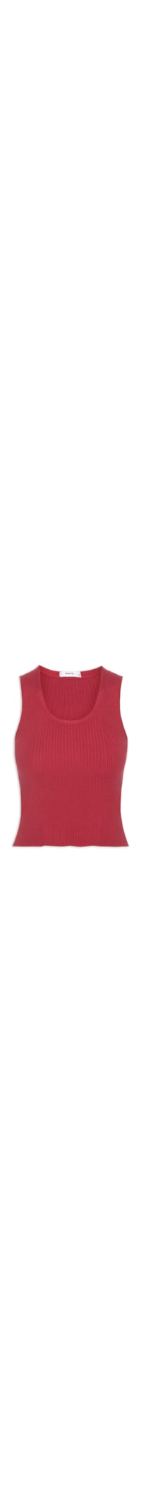 Regata Feminina Tricot Básica - Vermelho