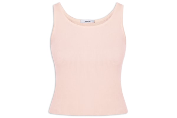 Regata Feminina Tricot Básica – Bege