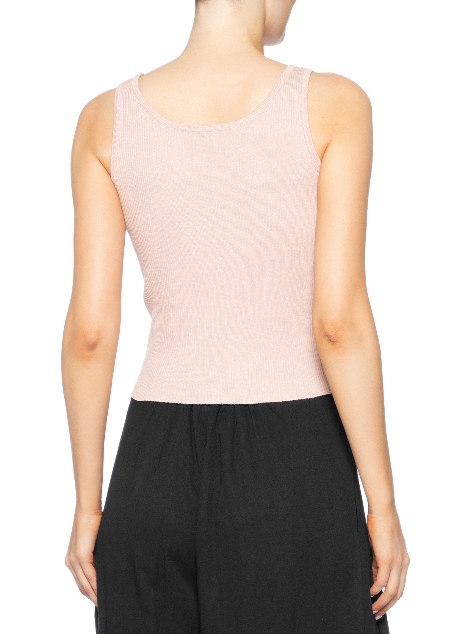 Regata Feminina Tricot Básica – Bege Basiq