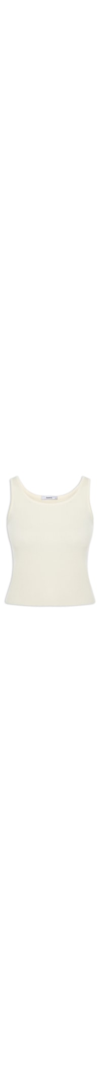 Regata Feminina Tricot Básica – Off White