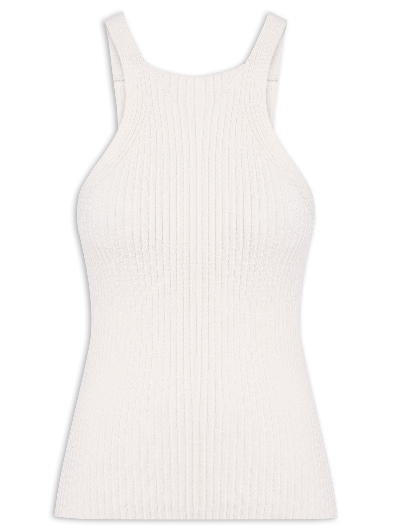 Regata Feminina Tricot Bege Dress To