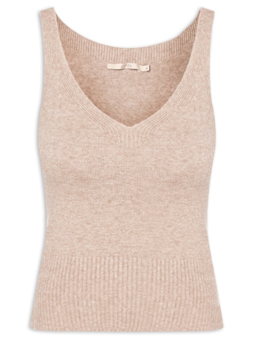 Regata Feminina Tricot – Bege