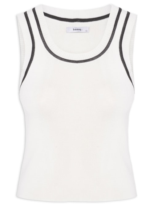 Regata Feminina Tricot Bicolor – Off White