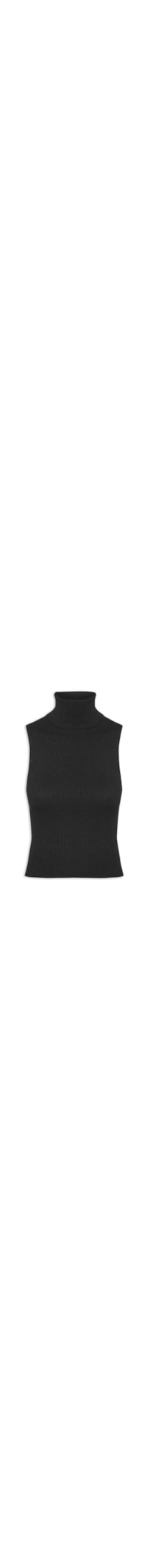 Regata Feminina Tricot Lurex - Preto