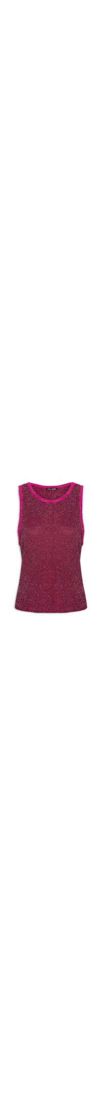 Regata Feminina Tricot Lurex - Vinho