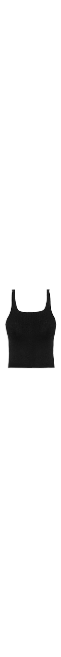 Regata Feminina Tricot - Preto