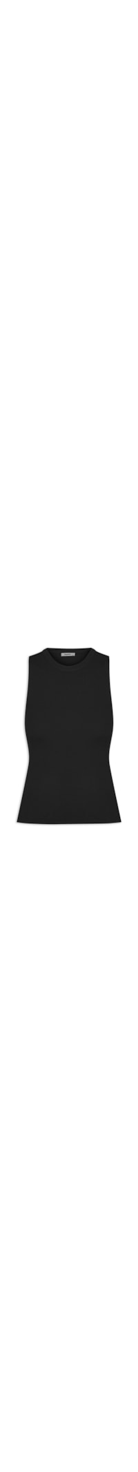 Regata Feminina Tricot - Preto