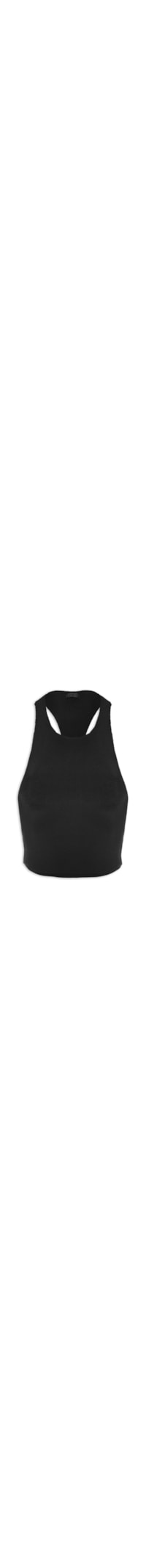 Regata Feminina Tricot Rayon Nadador - Preto