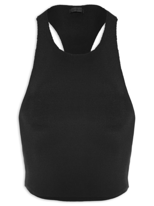Regata Feminina Tricot Rayon Nadador – Preto
