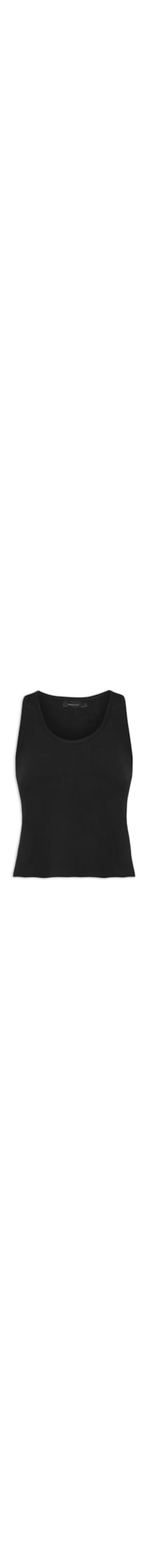 Regata Feminina Tricot Rayon - Preto