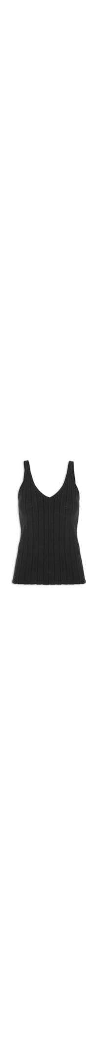 Regata Feminina Tricot Twin Set - Preto