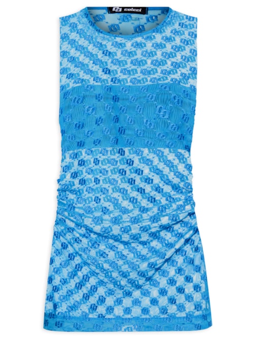 Regata Feminina Tule – Azul