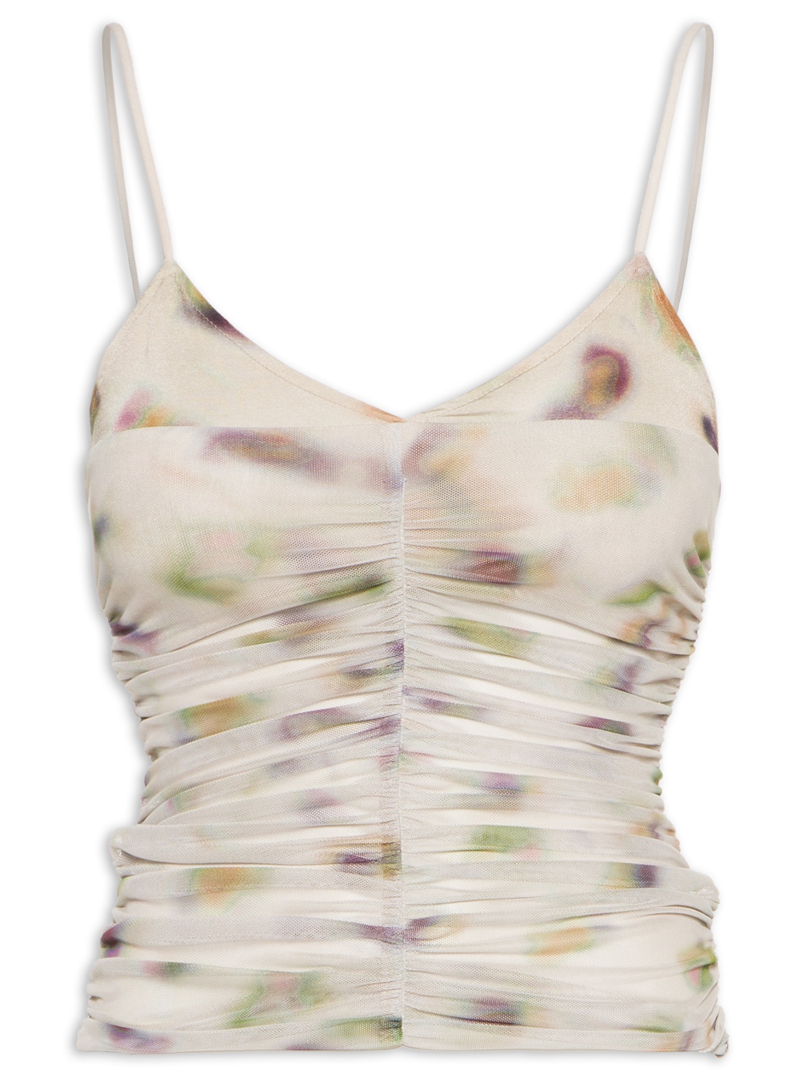 Regata Feminina Tule Digital Oasis Off White Animale Jeans