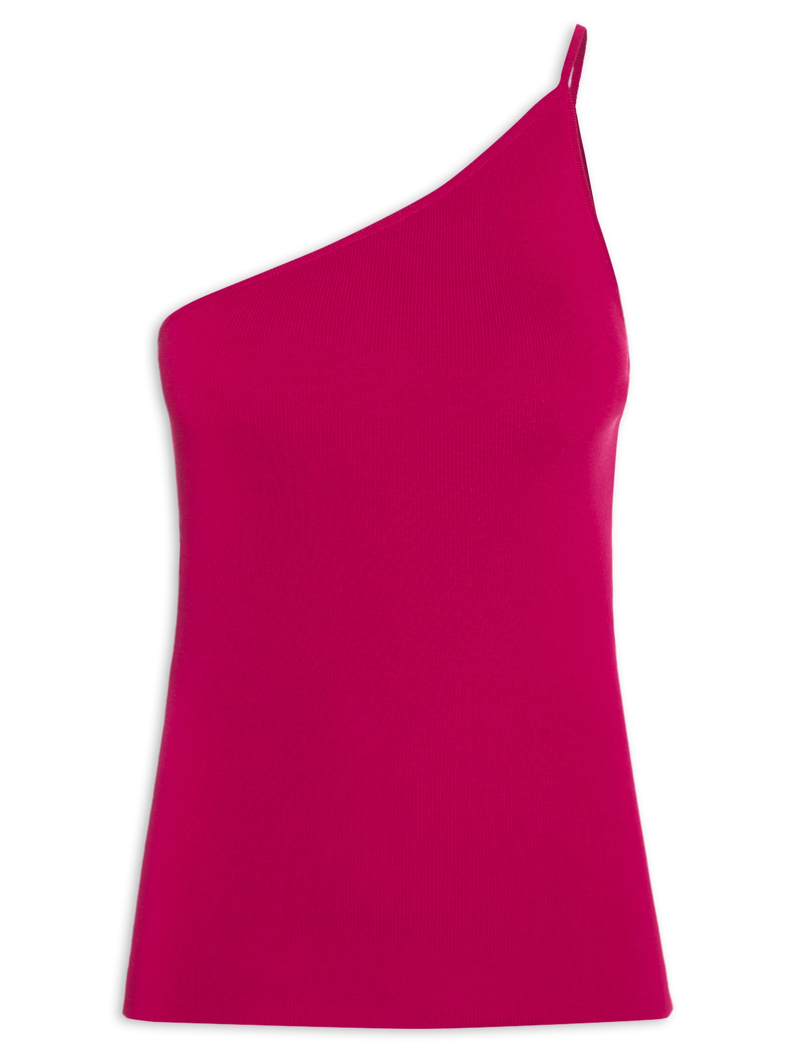 Regata Feminina Um Ombro Só Tricot Color Vermelho Animale