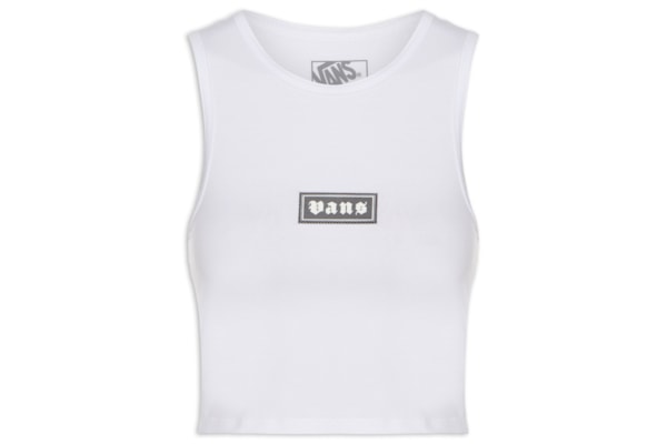 Regata Feminina Upworn Fitted Tank - Branco