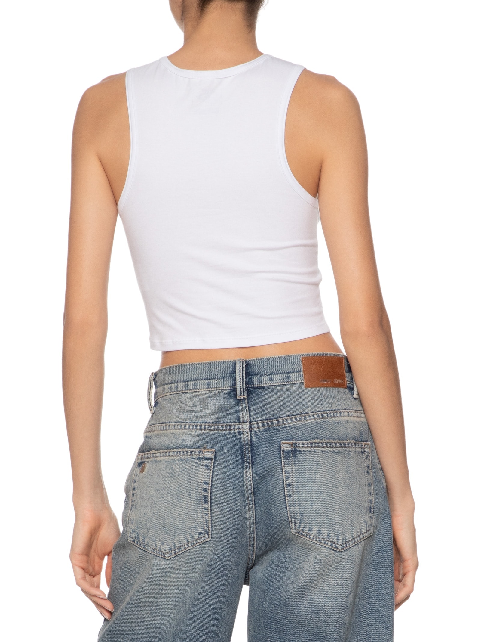 Regata Feminina Upworn Fitted Tank Branco Vans