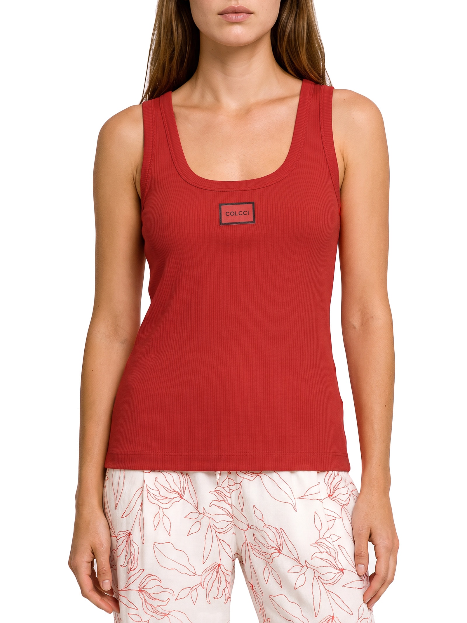 Regata Feminina Vermelho Colcci