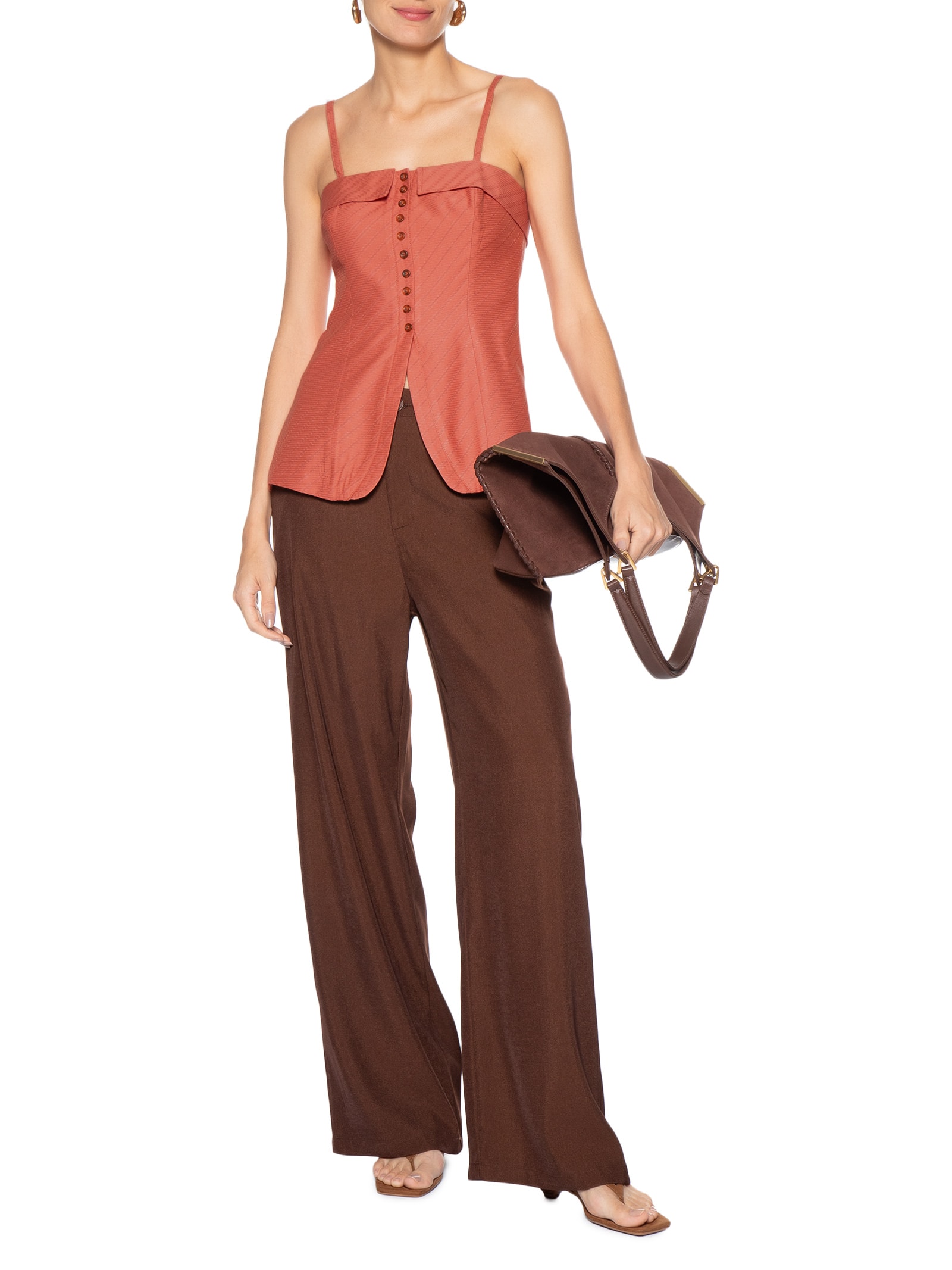 Regata Feminina Vida Laranja Le Lis