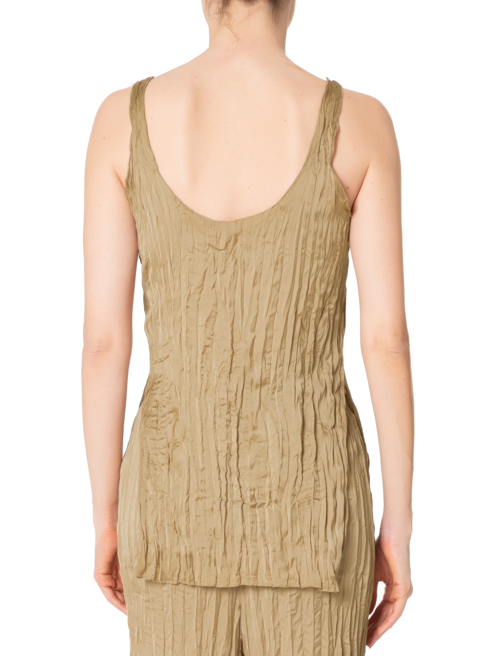 Regata Feminina Weinkled Satin Bege  Osklen