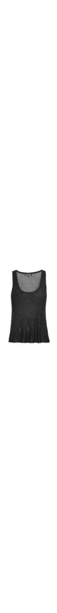 Regata Feminino de Tricot com Lurex – Preto