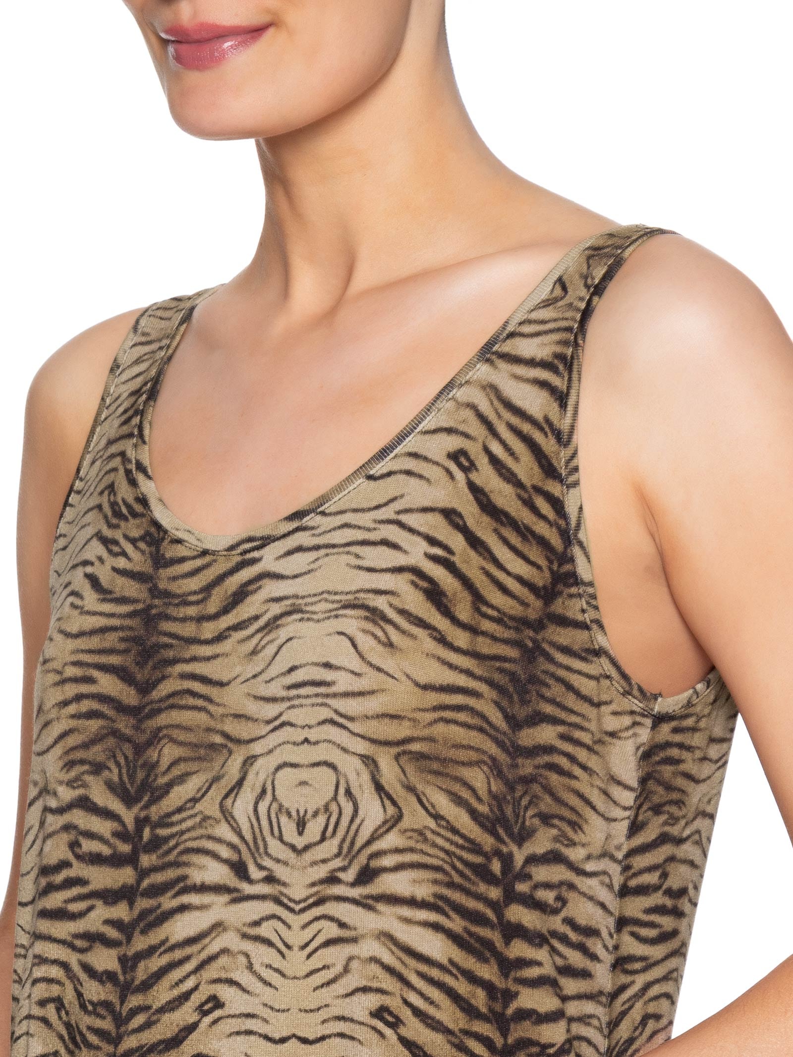 Regata Feminino Estampa Felin – Marrom Maria Filó