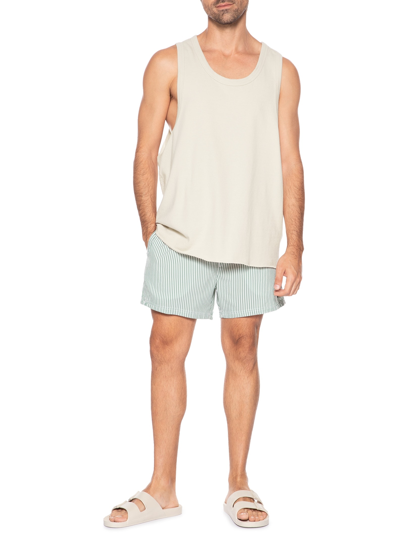 Regata Masculina Back Rustic Bege Osklen