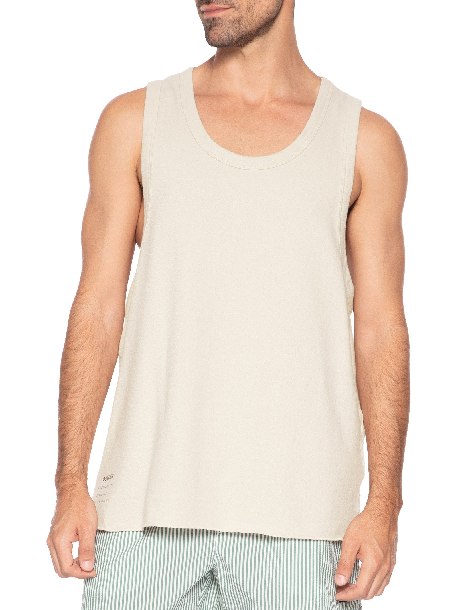 Regata Masculina Back Rustic Bege Osklen