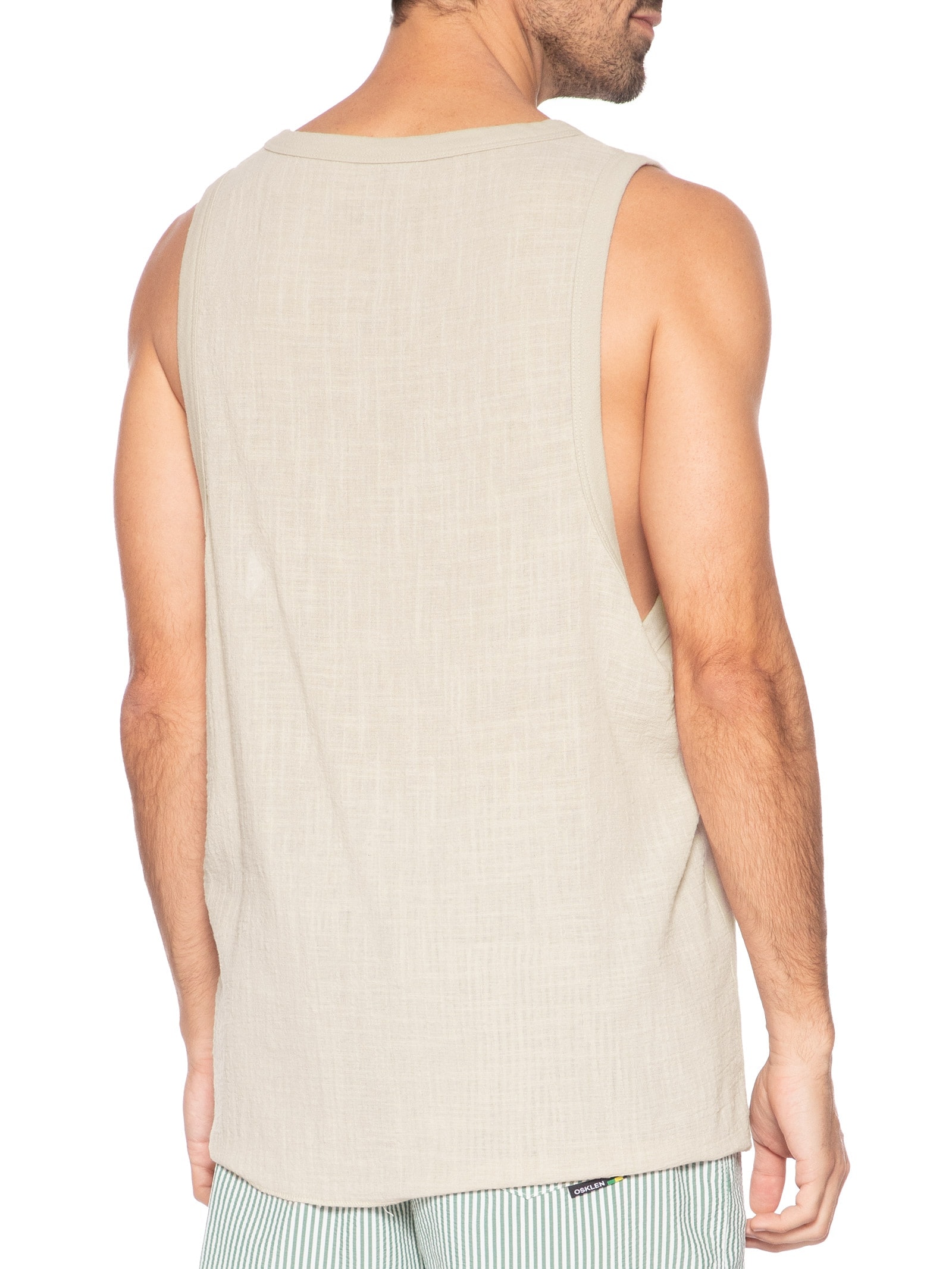 Regata Masculina Back Rustic Bege Osklen