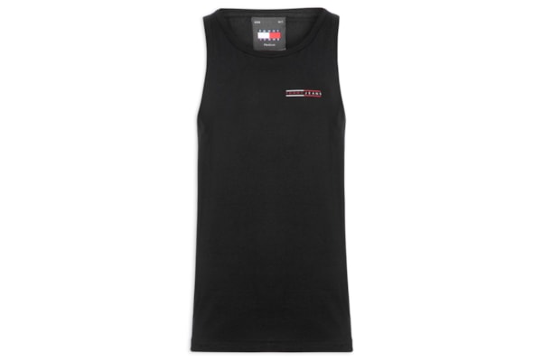 Regata Masculina Básica Slim Fit Graphic - Preto