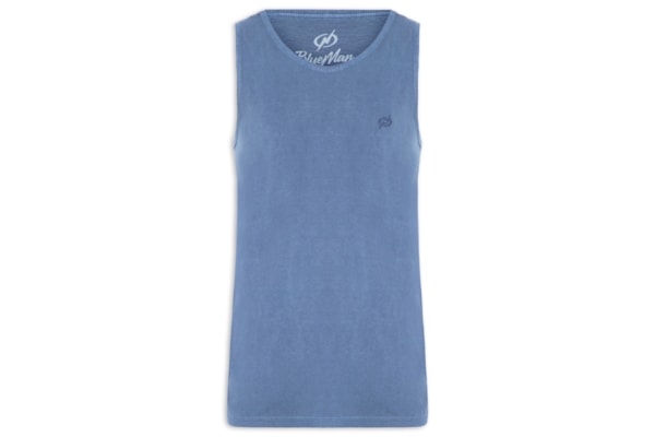 Regata Masculina Básica Stone - Azul