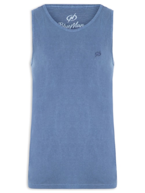 Regata Masculina Básica Stone - Azul