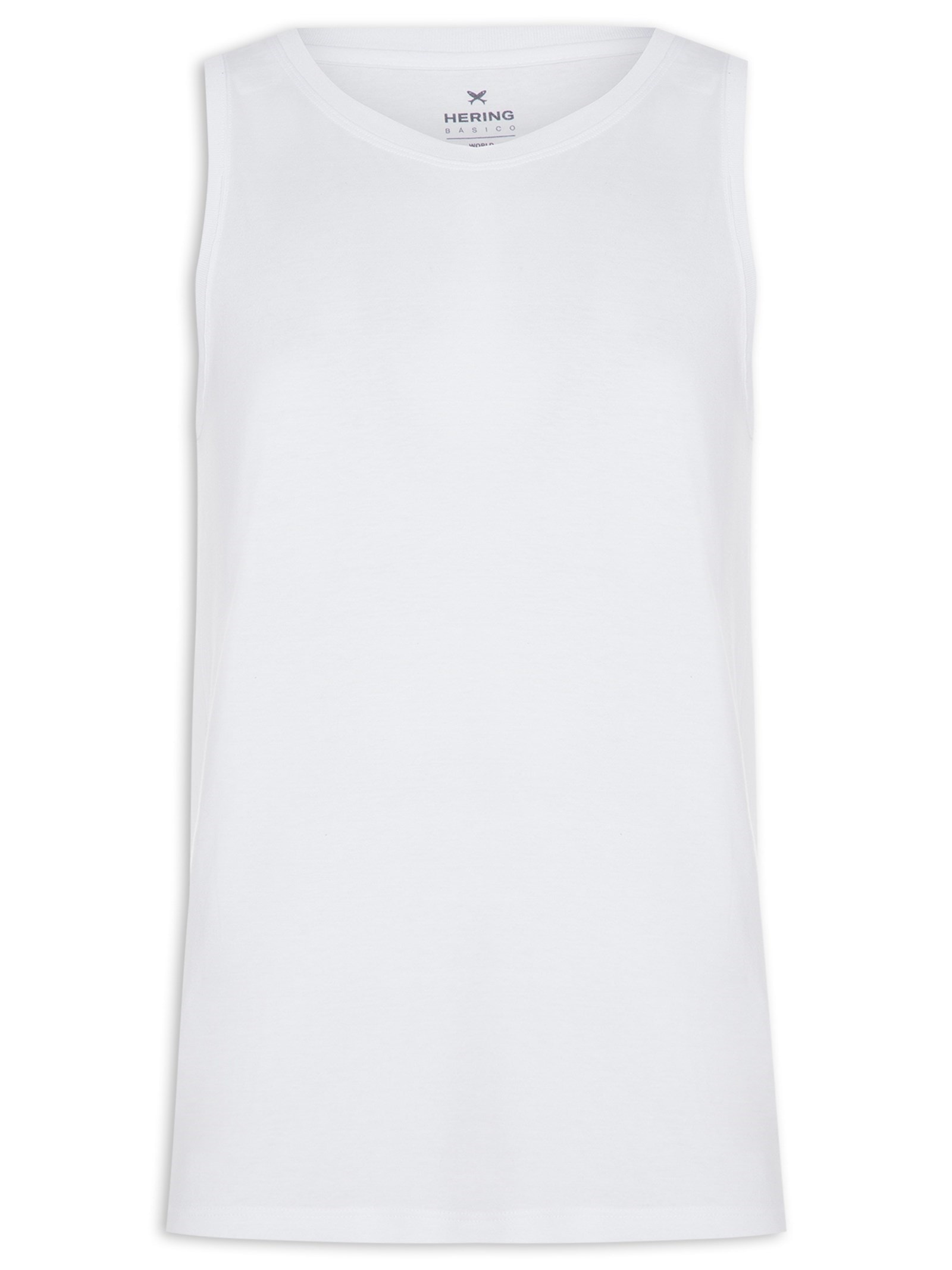 Regata Masculina Básica World Branco Hering