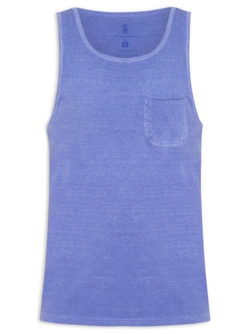 Regata Masculina Bolso Stoned – Azul