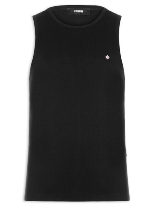 Regata Masculina Canelada – Preto