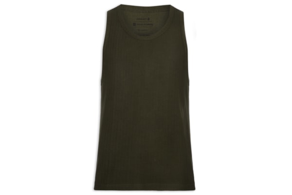 Regata Masculina Canelada Vintage - Verde