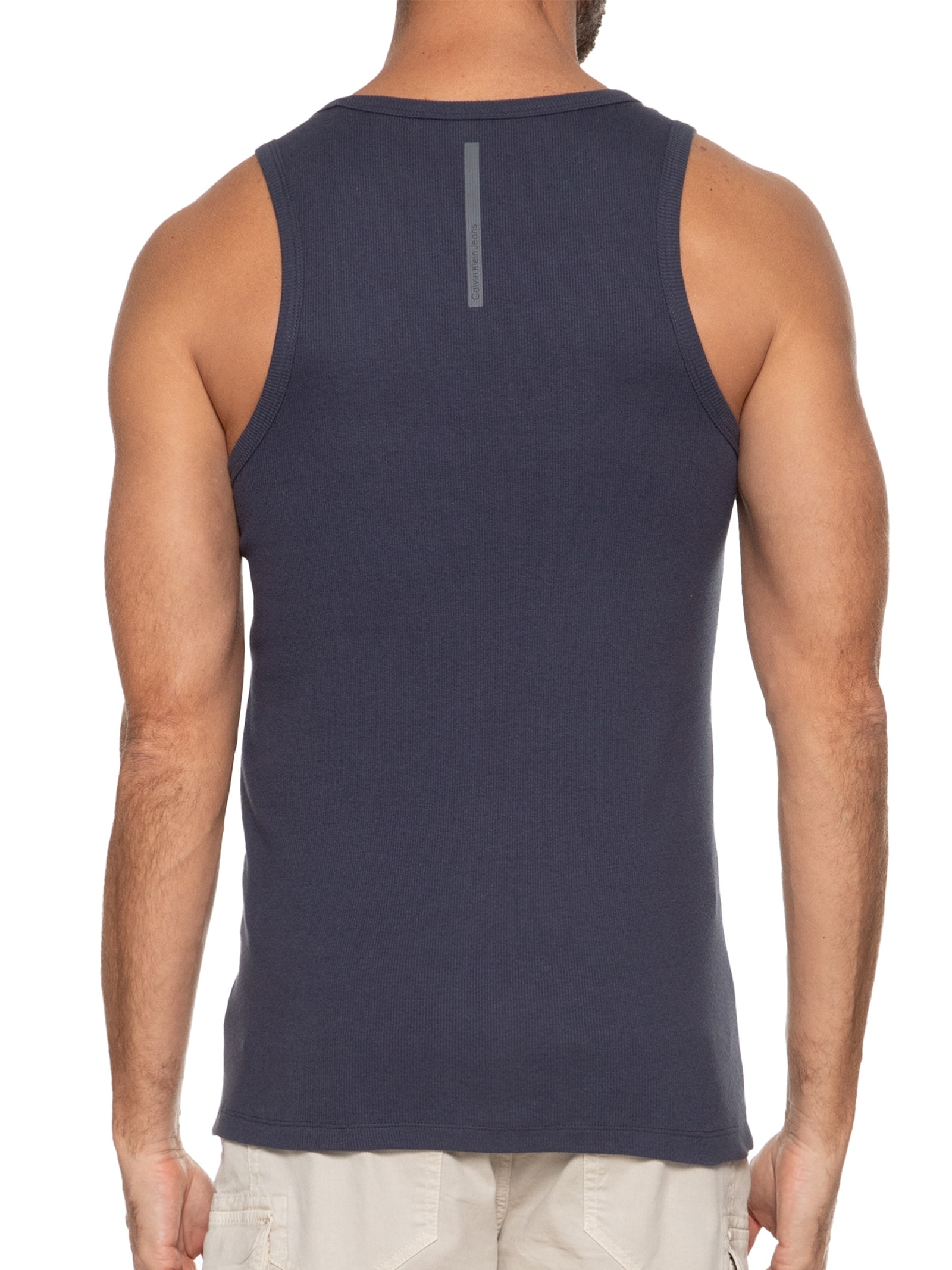 Regata Masculina Ckj Ribana Logo Monogram Azul Calvin Klein Jeans