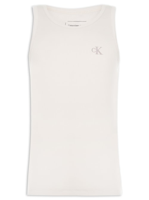 Regata Masculina Ckj Ribana Logo Monogram – Bege