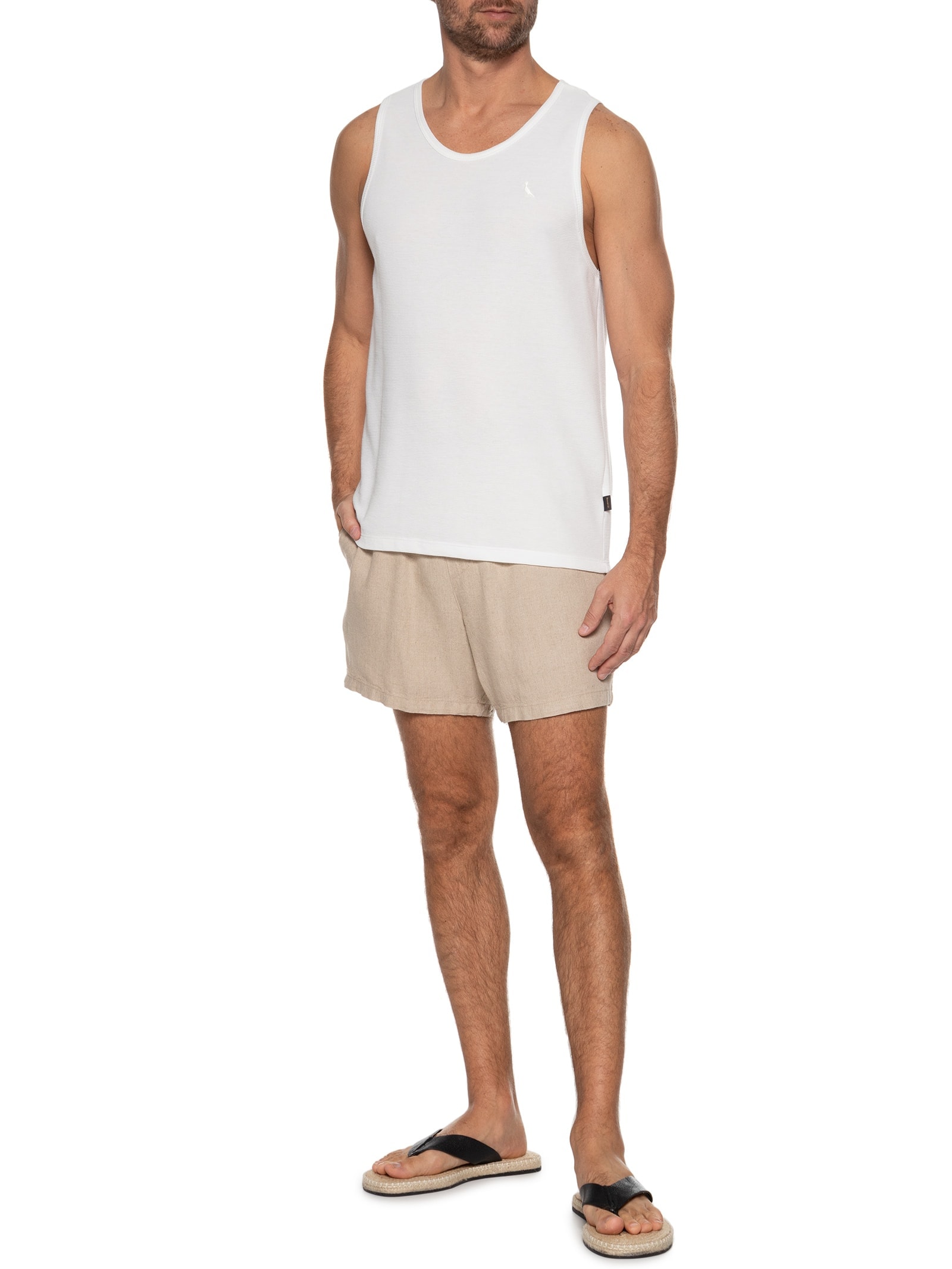 Regata Masculina Clássica Wellen Branco Reserva