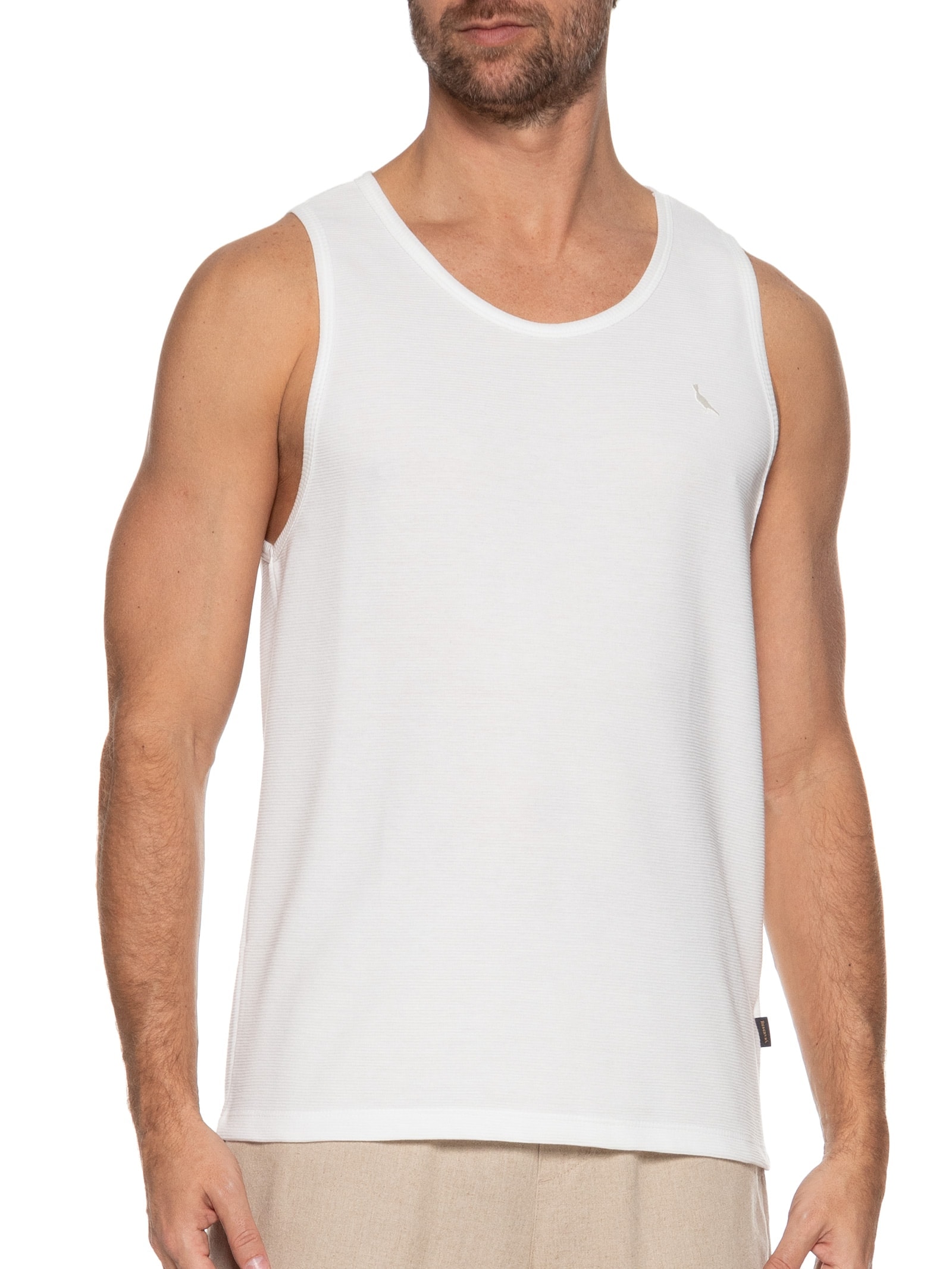 Regata Masculina Clássica Wellen Branco Reserva