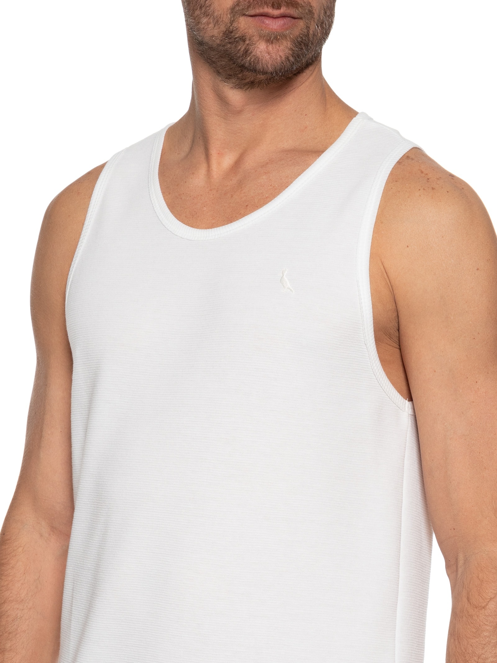 Regata Masculina Clássica Wellen Branco Reserva