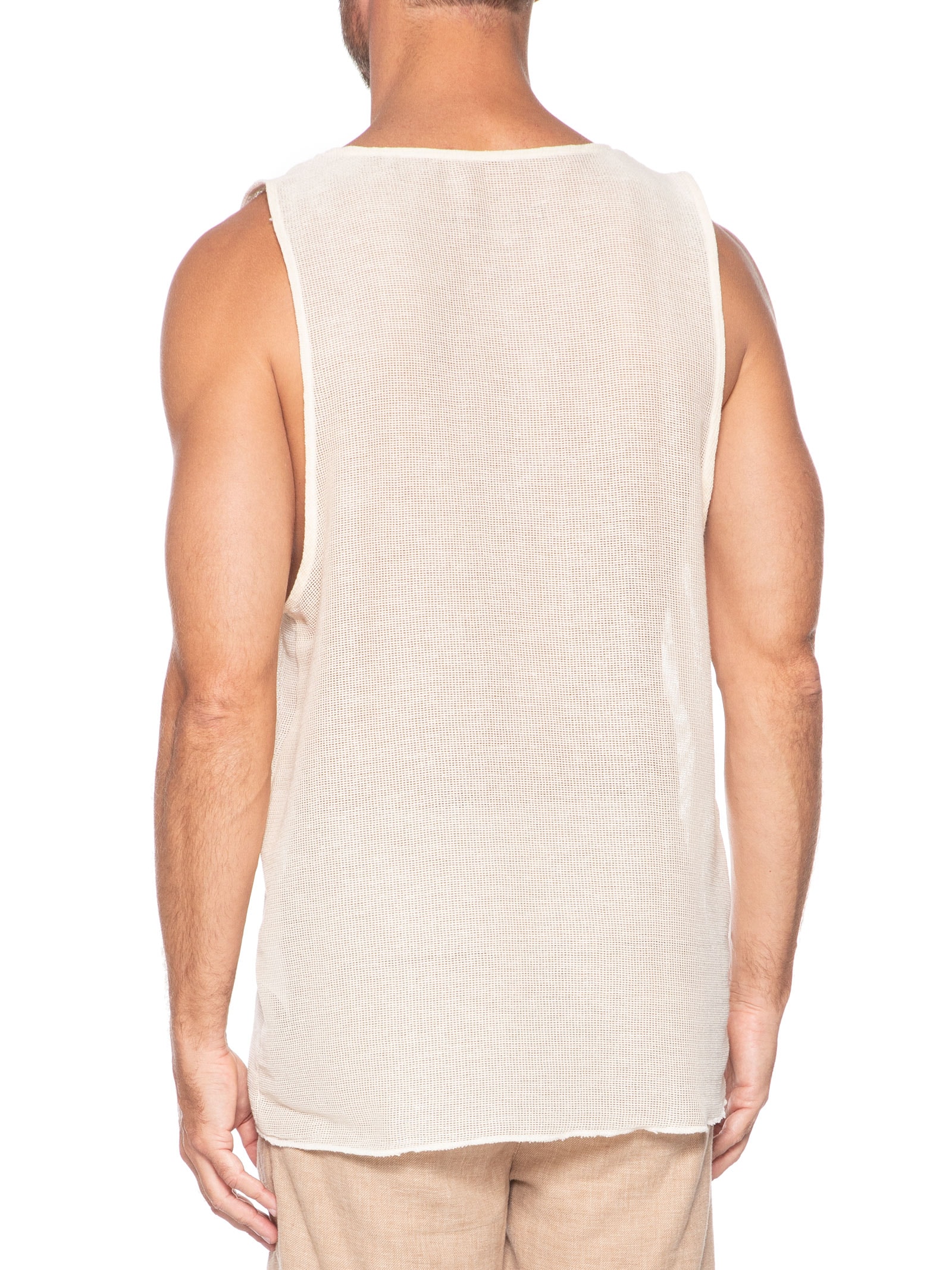 Regata Masculina Cotton Caiçara Off White Osklen