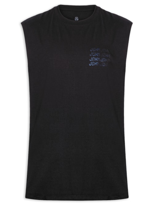 Regata Masculina Digital Repeat – Preto