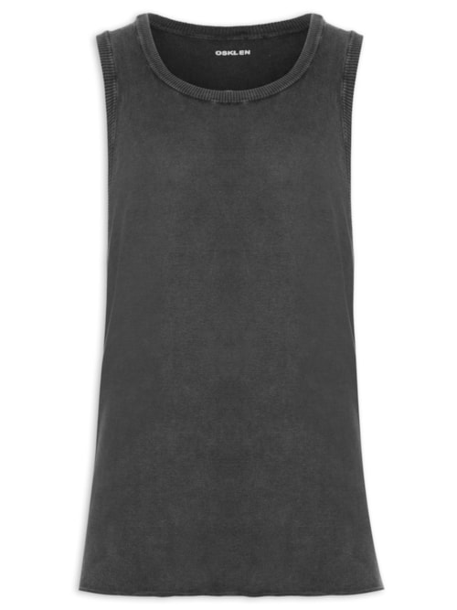 Regata Masculina Double Tricot Stone – Cinza