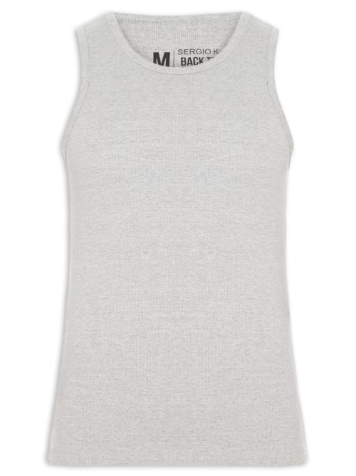 Regata Masculina Em Ribana – Cinza