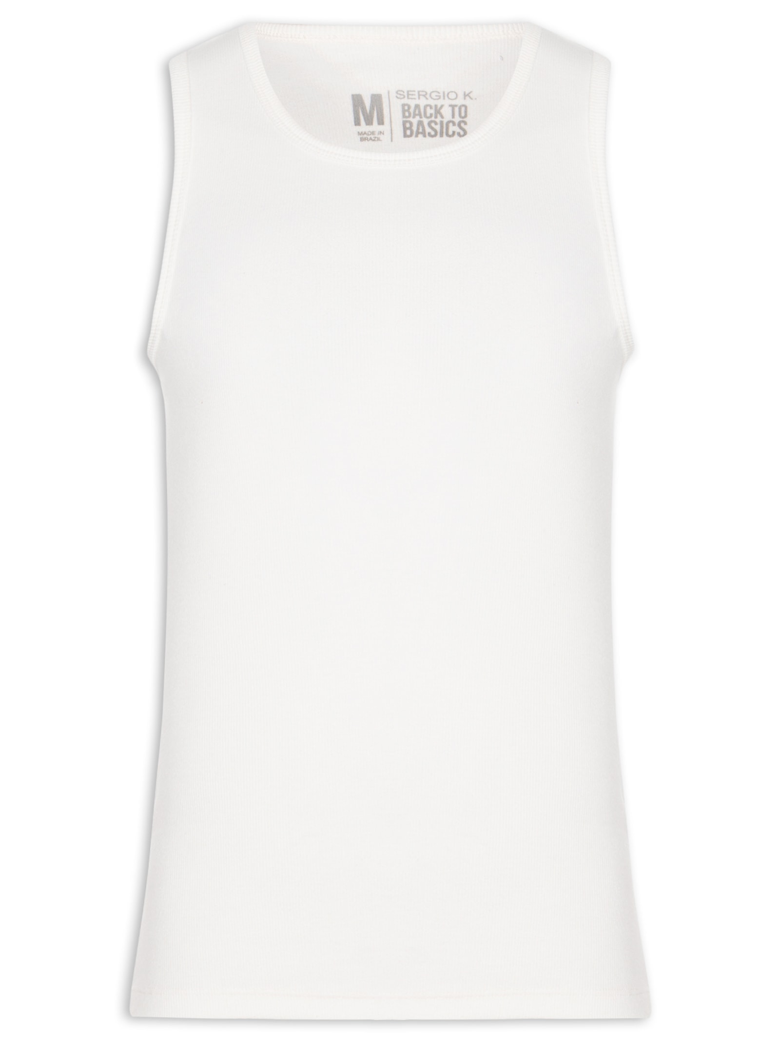 Regata Masculina Em Ribana Off White Sergio K