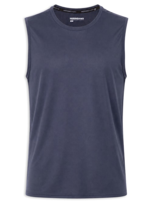 Regata Masculina Esportiva Com Textura – Azul