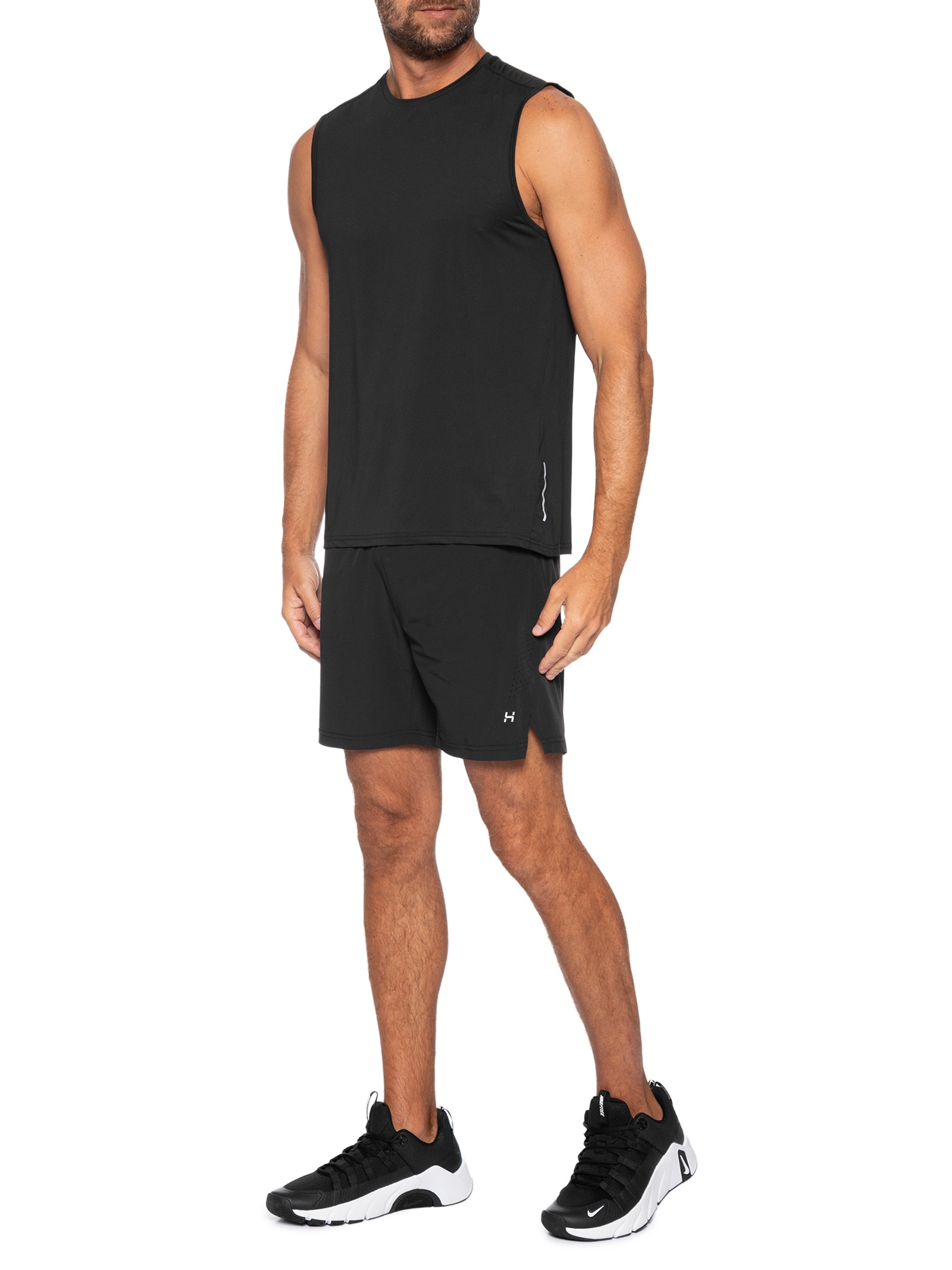 Regata Masculina Esportiva Com Textura – Preto Hering Sports