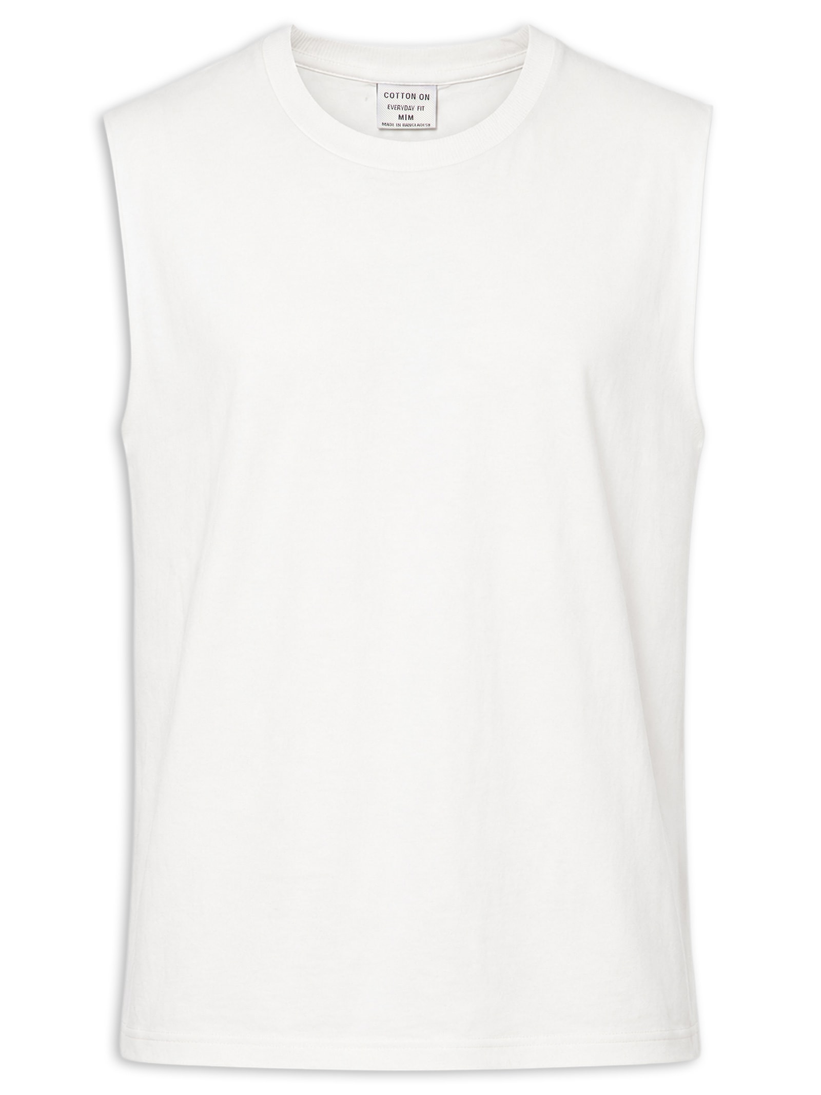 Regata Masculina Everyday Fit Muscle Branco Cotton On